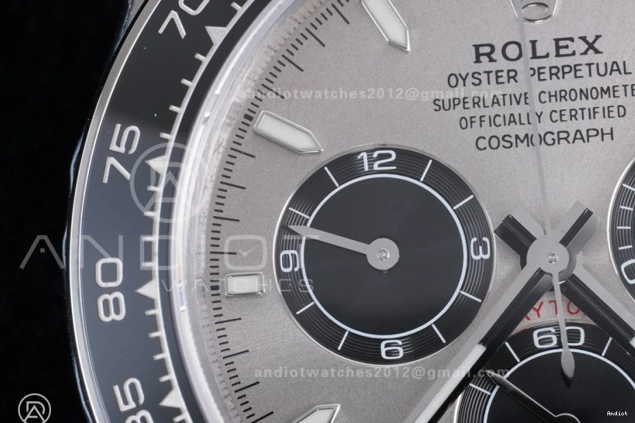 V2 Black VSF on Daytona Oysterflex 1:1 Dial Best VS4131 Gray Strap (Weighted) 126519 Edition 0419